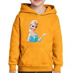 Fashion, accesorii si bijuterii - Copii - Imbracaminte copii - Pulovere si hanorace copii - Hanorac copii Regina Zapezii Elsa Frozen Cartoon, negru, marime L Copii - Infinity.ro