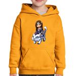 Fashion, accesorii si bijuterii - Copii - Imbracaminte copii - Pulovere si hanorace copii - Hanorac copii Rylai Crystal Maiden Dota 2 Hero Wolf, negru, marime L Copii - Infinity.ro