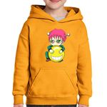 Fashion, accesorii si bijuterii - Copii - Imbracaminte copii - Pulovere si hanorace copii - Hanorac copii Saiki K Chibi Bebe Anime Manga, negru, marime L Copii - Infinity.ro