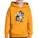 Fashion, accesorii si bijuterii - Copii - Imbracaminte copii - Pulovere si hanorace copii - Hanorac copii Sailor Moon 5 Crew Gang Chibi Bebe Anime, negru, marime L Copii - Infinity.ro