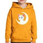 Fashion, accesorii si bijuterii - Copii - Imbracaminte copii - Pulovere si hanorace copii - Hanorac copii Sailor Moon Artemis Love Gift Dragobete Anime, negru, marime L Copii - Infinity.ro