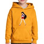 Fashion, accesorii si bijuterii - Copii - Imbracaminte copii - Pulovere si hanorace copii - Hanorac copii Sailor moon Mars Valentine Day Gift, negru, marime L Copii - Infinity.ro