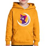 Fashion, accesorii si bijuterii - Copii - Imbracaminte copii - Pulovere si hanorace copii - Hanorac copii Sailor Moon Pisica Luna Valentines Day, negru, marime L Copii - Infinity.ro