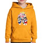 Fashion, accesorii si bijuterii - Copii - Imbracaminte copii - Pulovere si hanorace copii - Hanorac copii Sailor Moon Toata Echipa Naoko Takeuchi Anime, negru, marime L Copii - Infinity.ro