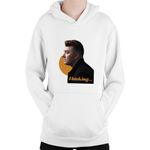 Fashion, accesorii si bijuterii - Copii - Imbracaminte copii - Pulovere si hanorace copii - Hanorac Copii Sam Smith Award Thinking Singer American Great, alb, marime L Copii - Infinity.ro