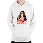 Fashion, accesorii si bijuterii - Copii - Imbracaminte copii - Pulovere si hanorace copii - Hanorac Copii Selena Gomez Beautiful Concer Pop Music, alb, marime L Copii - Infinity.ro