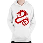 Fashion, accesorii si bijuterii - Copii - Imbracaminte copii - Pulovere si hanorace copii - Hanorac Copii Seven Deadly Sins Sloth Symbol Serpent Otaku, alb, marime L Copii - Infinity.ro
