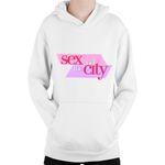 Fashion, accesorii si bijuterii - Copii - Imbracaminte copii - Pulovere si hanorace copii - Hanorac Copii Sex and the City Logo Worker Job NY Love, alb, marime L Copii - Infinity.ro