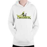Fashion, accesorii si bijuterii - Copii - Imbracaminte copii - Pulovere si hanorace copii - Hanorac Copii Shrek Logo Monster Donkey Animal Gnom Medieval, alb, marime L Copii - Infinity.ro