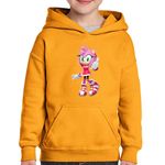 Fashion, accesorii si bijuterii - Copii - Imbracaminte copii - Pulovere si hanorace copii - Hanorac copii Sonic Hedgehog Iubita Amy Rose, negru, marime L Copii - Infinity.ro