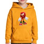 Fashion, accesorii si bijuterii - Copii - Imbracaminte copii - Pulovere si hanorace copii - Hanorac copii Sonic Red Knuckles the Echidna Alergator, negru, marime L Copii - Infinity.ro