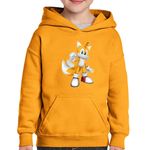 Fashion, accesorii si bijuterii - Copii - Imbracaminte copii - Pulovere si hanorace copii - Hanorac copii Sonic Tail the Fox Drift Mania, negru, marime L Copii - Infinity.ro