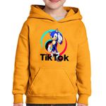 Fashion, accesorii si bijuterii - Copii - Imbracaminte copii - Pulovere si hanorace copii - Hanorac copii Sonic the Hedgehog Tiktok Tik Tok Creator Play, negru, marime L Copii - Infinity.ro
