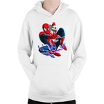 Fashion, accesorii si bijuterii - Copii - Imbracaminte copii - Pulovere si hanorace copii - Hanorac Copii Spiderman Clash of Clans Clash Royale Game, alb, marime L Copii - Infinity.ro
