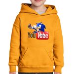 Fashion, accesorii si bijuterii - Copii - Imbracaminte copii - Pulovere si hanorace copii - Hanorac copii Sonic the Hedgehog Youtube Youtuber Creator, negru, marime L Copii - Infinity.ro