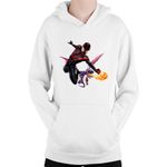 Fashion, accesorii si bijuterii - Copii - Imbracaminte copii - Pulovere si hanorace copii - Hanorac Copii Spiderman Dragon Clash Royale Strategy, alb, marime L Copii - Infinity.ro