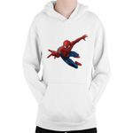 Fashion, accesorii si bijuterii - Copii - Imbracaminte copii - Pulovere si hanorace copii - Hanorac Copii Spiderman Stan Lee Superpowers Friendly Comics, alb, marime L Copii - Infinity.ro
