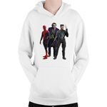 Fashion, accesorii si bijuterii - Copii - Imbracaminte copii - Pulovere si hanorace copii - Hanorac Copii Spiderman Wolverine Joker Marvel DC American Comics, alb, marime L Copii - Infinity.ro