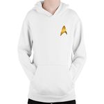 Fashion, accesorii si bijuterii - Copii - Imbracaminte copii - Pulovere si hanorace copii - Hanorac Copii Star Trek Badge Solar Eclipse Crew Universe, alb, marime L Copii - Infinity.ro