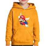 Fashion, accesorii si bijuterii - Copii - Imbracaminte copii - Pulovere si hanorace copii - Hanorac copii Super Mario Bros Aripi Zboara Nintendo, negru, marime L Copii - Infinity.ro