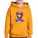Fashion, accesorii si bijuterii - Copii - Imbracaminte copii - Pulovere si hanorace copii - Hanorac copii Super Mario Bros Batut Sange 3D Odyssey, negru, marime L Copii - Infinity.ro