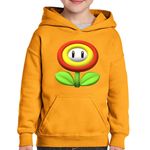 Fashion, accesorii si bijuterii - Copii - Imbracaminte copii - Pulovere si hanorace copii - Hanorac copii Super Mario Bros Floare 3D World, negru, marime L Copii - Infinity.ro