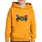 Fashion, accesorii si bijuterii - Copii - Imbracaminte copii - Pulovere si hanorace copii - Hanorac copii Super Mario Bros Luigi Jump VIP, negru, marime L Copii - Infinity.ro