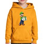 Fashion, accesorii si bijuterii - Copii - Imbracaminte copii - Pulovere si hanorace copii - Hanorac copii Super Mario Bros Luigi Gift Odyssey, negru, marime L Copii - Infinity.ro