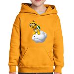 Fashion, accesorii si bijuterii - Copii - Imbracaminte copii - Pulovere si hanorace copii - Hanorac copii Super Mario Bros Norisor Albina 3D Kart, negru, marime L Copii - Infinity.ro