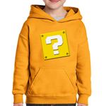 Fashion, accesorii si bijuterii - Copii - Imbracaminte copii - Pulovere si hanorace copii - Hanorac copii Super Mario Bros Question Mark Odyssey, negru, marime L Copii - Infinity.ro