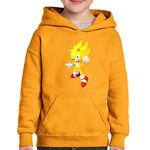 Fashion, accesorii si bijuterii - Copii - Imbracaminte copii - Pulovere si hanorace copii - Hanorac copii Super Sonic the Hedgehog Desene Animate Cartoon, negru, marime L Copii - Infinity.ro
