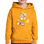 Fashion, accesorii si bijuterii - Copii - Imbracaminte copii - Pulovere si hanorace copii - Hanorac copii Tails Sonic Free Riders Mega Chaos, negru, marime L Copii - Infinity.ro