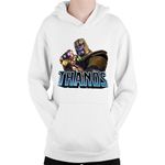 Fashion, accesorii si bijuterii - Copii - Imbracaminte copii - Pulovere si hanorace copii - Hanorac Copii Thanos Bad Universe Comics American, alb, marime L Copii - Infinity.ro