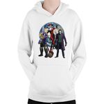 Fashion, accesorii si bijuterii - Copii - Imbracaminte copii - Pulovere si hanorace copii - Hanorac Copii Thanos Earth Joker Female Destroy, alb, marime L Copii - Infinity.ro