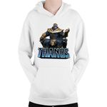 Fashion, accesorii si bijuterii - Copii - Imbracaminte copii - Pulovere si hanorace copii - Hanorac Copii Thanos Glove Marbles Super Power Marvel, alb, marime L Copii - Infinity.ro