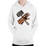 Fashion, accesorii si bijuterii - Copii - Imbracaminte copii - Pulovere si hanorace copii - Hanorac Copii Thanos Glove Thor Axe Magic Power, alb, marime L Copii - Infinity.ro