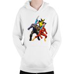 Fashion, accesorii si bijuterii - Copii - Imbracaminte copii - Pulovere si hanorace copii - Hanorac Copii Thanos Wolverine Flash Cartoons Experiment, alb, marime L Copii - Infinity.ro