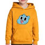 Fashion, accesorii si bijuterii - Copii - Imbracaminte copii - Pulovere si hanorace copii - Hanorac copii The Amazing World of Gumball Cartoon Desene, negru, marime L Copii - Infinity.ro