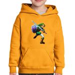 Fashion, accesorii si bijuterii - Copii - Imbracaminte copii - Pulovere si hanorace copii - Hanorac copii The Legend of Zelda Link Sabie Scut, negru, marime L Copii - Infinity.ro