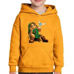 Fashion, accesorii si bijuterii - Copii - Imbracaminte copii - Pulovere si hanorace copii - Hanorac copii The Legend of Zelda Ocarina of Time, negru, marime L Copii - Infinity.ro