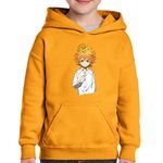 Fashion, accesorii si bijuterii - Copii - Imbracaminte copii - Pulovere si hanorace copii - Hanorac copii The Promised Neverland Emma 63194 Orfelinat Anime, negru, marime L Copii - Infinity.ro