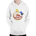 Fashion, accesorii si bijuterii - Copii - Imbracaminte copii - Pulovere si hanorace copii - Hanorac Copii The Simpsons Donut Love Homer Game Maggie, alb, marime L Copii - Infinity.ro