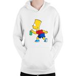 Fashion, accesorii si bijuterii - Copii - Imbracaminte copii - Pulovere si hanorace copii - Hanorac Copii The Simpsons Spray Son Office Sitcom Heroes Bart, alb, marime L Copii - Infinity.ro