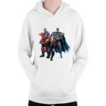 Fashion, accesorii si bijuterii - Copii - Imbracaminte copii - Pulovere si hanorace copii - Hanorac Copii Thor Batman Thanos American Comics Action, alb, marime L Copii - Infinity.ro