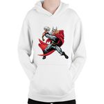 Fashion, accesorii si bijuterii - Copii - Imbracaminte copii - Pulovere si hanorace copii - Hanorac Copii Thor Norse Mythology God Adventure Movie, alb, marime L Copii - Infinity.ro