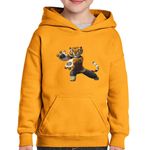 Fashion, accesorii si bijuterii - Copii - Imbracaminte copii - Pulovere si hanorace copii - Hanorac copii Tigroaica Kung Fu Panda Curaj, negru, marime L Copii - Infinity.ro