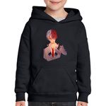 Fashion, accesorii si bijuterii - Copii - Imbracaminte copii - Pulovere si hanorace copii - Hanorac copii Todoroki Hero Academia Anime Manga, negru, marime L Copii - Infinity.ro