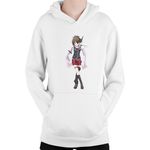 Fashion, accesorii si bijuterii - Copii - Imbracaminte copii - Pulovere si hanorace copii - Hanorac Copii Trinity Seven Kazama Levi Ninja Magical Girl Student, alb, marime L Copii - Infinity.ro