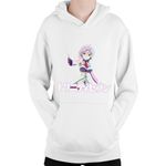 Fashion, accesorii si bijuterii - Copii - Imbracaminte copii - Pulovere si hanorace copii - Hanorac Copii Trinity Seven Kurata Yui Rainbow Anime Manga Shounen, alb, marime L Copii - Infinity.ro