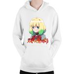 Fashion, accesorii si bijuterii - Copii - Imbracaminte copii - Pulovere si hanorace copii - Hanorac Copii Twin Star Exorcists Otomi Akira Waifu, alb, marime L Copii - Infinity.ro